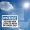 Signmission Secure Hair Close To Head Or Under Cap, 10 in W x Rectangle, Vinyl Decal OS-2PACK-NS-D-710-L-16548 - alternate 6